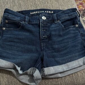 American Eagle Outfitters Dark Blue Jean Shorts